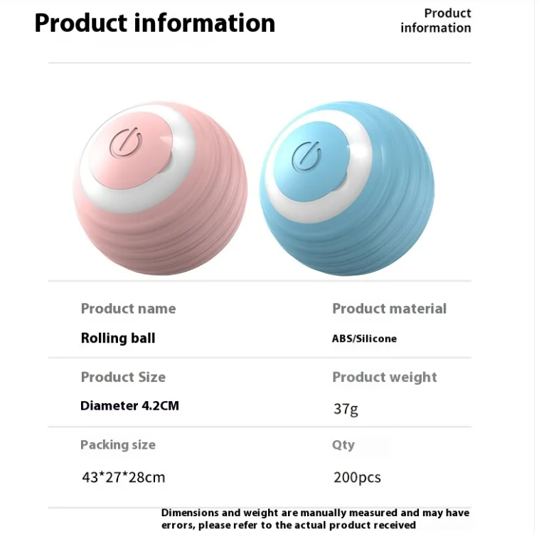 SmartBounce™ - Interactive Auto-Rolling Pet Ball