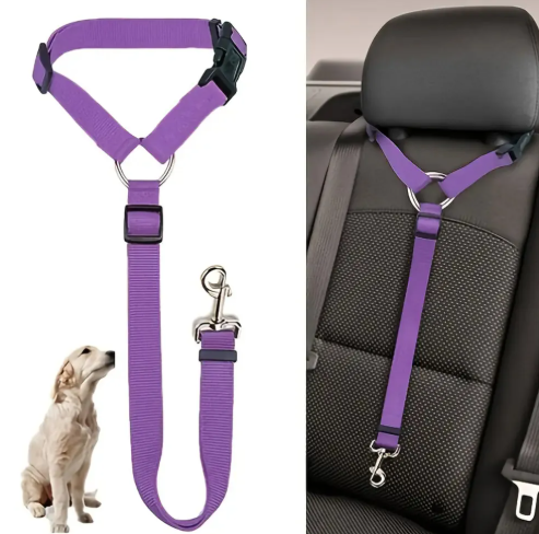 SafeDrive™ Adjustable 2-in-1 Pet Car Seat Belt & Leash