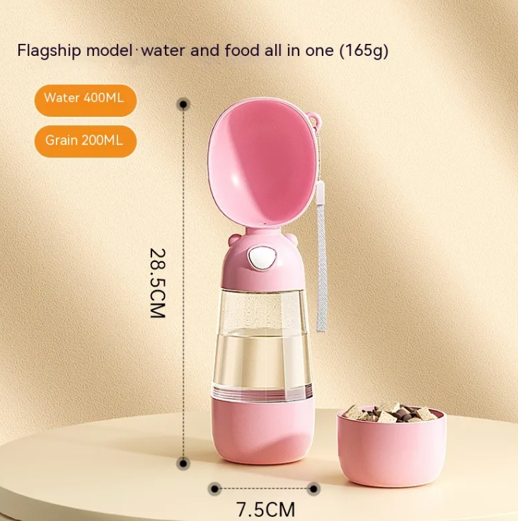 AquaPaws™ - 2-in-1 Travel Bottle