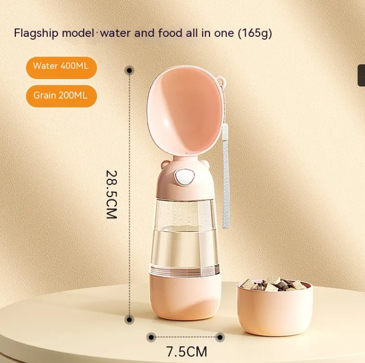 AquaPaws™ - 2-in-1 Travel Bottle